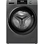 Haier 8 KG Front Loading Washing Machine, 525 mm Super Drum, BLDC Inverter Motor, Laser Welding, Steam, Silver, HW80-BP14929AS6