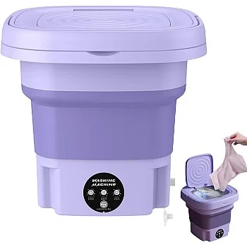Mini Washing Machine, Foldable Washing Machine, Suitable for Small Spaces, Baby Clothes, Socks, Underwear, Easy to Store