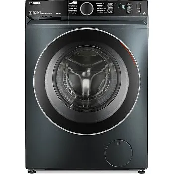Toshiba Tw-Bk100Gf4Eg(Mk) Washing Machine,Ultra Fine Bubbles,Inverter, Steam, Smart, Control (Wifi) 9Kg Morandi Grey, Automatic