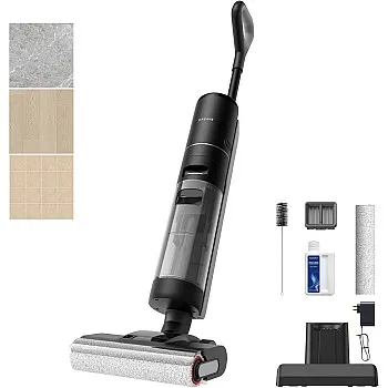 Dreame G10 Pro Wet Dry Vacuum Cleaner, Dual Edge All-in-One Mop Combo Floor Cleaner with Auto Self-Cleaning, 35 Mins Runtime, Dual Water Tank, Self-Propelled Cleaning, Two Year Warranty