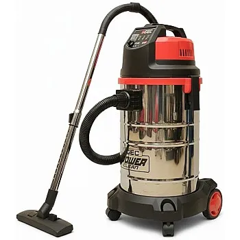 GEC Power Clean Wet & Dry Vacuum Cleaner, 1600W, 30 Litre Stainless Steel Tank, Speed Control, Flexible Hose
