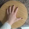صينية دوارة خشبية 360 درجة، Lazy Susan، منظم مطبخ وتسريحة، قرص دوار متعدد الاستخدام، تحمل حتى 12 كجم