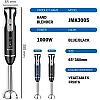 Jamakii jmk 3005 1000W Stainless Steel Hand Blender Sharp and Powerful Blades Food Prep 2 Speed