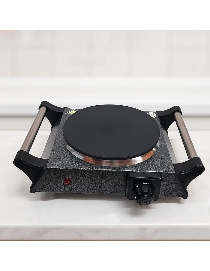 1 Eye Electric Cooker, 1500 Watts, Non-Stick Surface With Temperature Levels, Overheat Protection, Auto Shut-Off Function -kh7115
