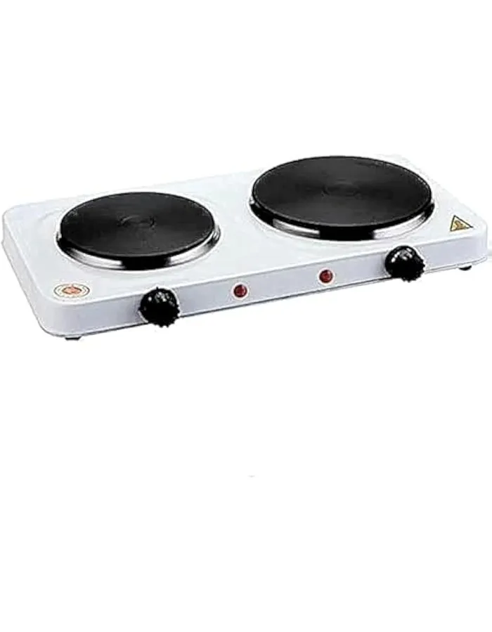 Akmy HP-001-D Electric Double Hot Plate, White