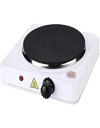 Kitchen Double Electric Hot Plate - Stainless Steel Cooking Surface - Temperature Control