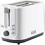 Black & Decker 750W 2 Slice Cool Touch Bread Toaster, White - ET125-B5