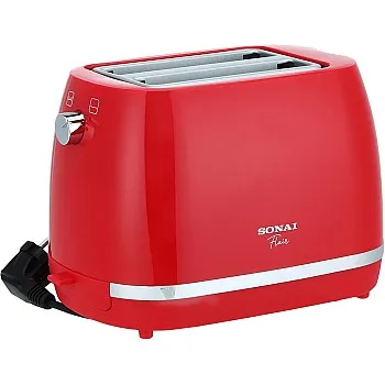 Sonai Flair Toaster – With 3 Functions, 870 Watt ,Red – SH-1820