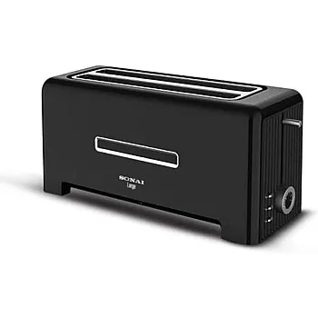 Sonai Toaster Black, Large,6 Levels,With 3 Functions,1400 Watt,SH-1830
