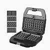 DSP Sandwich maker & Waffles, Nuts, Donuts, Shells MAker 4 * 1 with thermostat 800W KC1237 Black*Silver