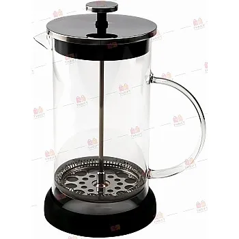 Borosilicate Glass French Press Coffee & Tea Maker - 350ml Durable, Heat-Resistant Glass with Stainless Steel Filter for Cafe-Style Brewing, Milk Frothing, Matcha.