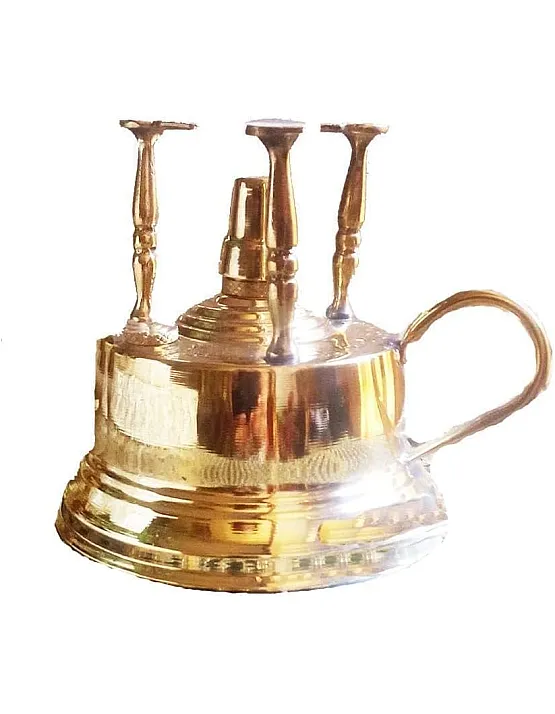 Copper Spartan for Making Coffee with Copper Handle and Lid, 3-Mounts