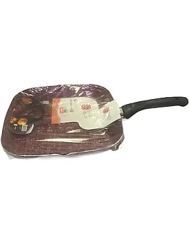 Granite Square Grill Pan 28 cm Red