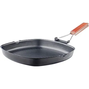 MT Tefal Grill Pan with Wooden Handle - 28 cm