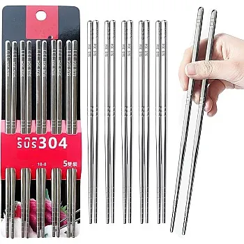 أعواد طعام للاستخدام في المائدة والمطبخ ستانلس ستيل قابلة لإعادة الاستخدام من Next Store