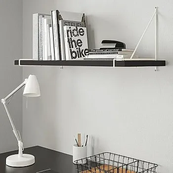 Home Gallery Swedish wall shelf 100X20 Black
