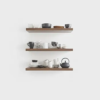 رفوف حائط خشبية MDF، تصميم عصري، مقاومة للماء والخدوش، 50×15 سم، 3 قطع، مع مستلزمات التثبيت، للمطبخ وغرف النوم والمكتب (بني)