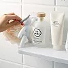 Qiikoea White Floating Shelves Humanoid Design Wall Mounted Bathroom Shelves No Drilling Waterproof Shower Organizer for Inside Shower Kitchen Storage, 2 Pack
