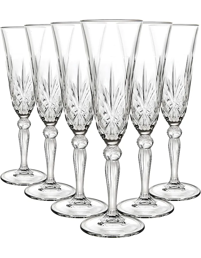 Melodia Set of 6 Flutes 160 ml