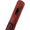 Mouth Woodwind Flute Wooden Traditional Hand Carved, Great Sound Indian Musical Instrument Brown Color 13 Inch