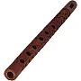 Mouth Woodwind Flute Wooden Traditional Hand Carved, Great Sound Indian Musical Instrument Brown Color 13 Inch