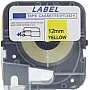 Compatible LABEL TAPE PT312Y 12MM X 8M FOR LM370 LETATWIN Marking Machine Electronic
