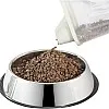 Stainless Steel Animal Feeder - Multi-Purpose Pet Dish for Food and Water, Anti-Slip, Compact Design for Pets, Easy to Maintain, Suitable for Indoor and Outdoor Use (single-eye stainless dish)