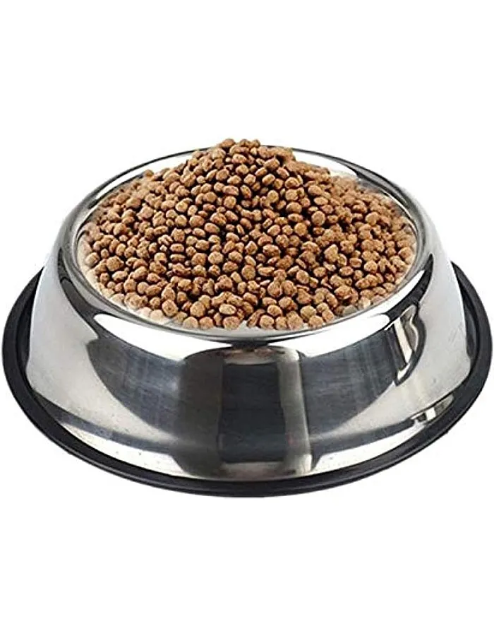 stainless steel food bowel feeder water dish bowl for pet dogs cat (18cm)