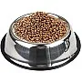 stainless steel food bowel feeder water dish bowl for pet dogs cat (18cm)