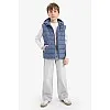 DeFacto Boy Special Collection Regular Fit Hooded Sleeveless Outer Wear Vest E7497A8, Grey5/6 Y