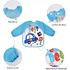 Sleeve Bib - Long Sleeve Waterproof Nursing Bib for Toddlers, Suitable for Ages 6 Months to 3 Years, Lightweight and Easy to Clean