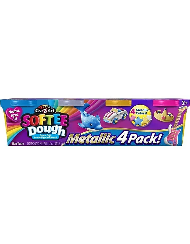 Cra-Z-Art 36089INT Metallic Art Putties 4-Pack