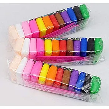 Pack of 36 Air Dry Clay, Colorful Children Soft Playing Clay with 3 Tools, Creative Art & Crafts Clay, Craft Materials for Decoration Items & for Improving Kids Skills