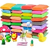 Pack of 36 Air Dry Clay, Colorful Children Soft Playing Clay with 3 Tools, Creative Art & Crafts Clay, Craft Materials for Decoration Items & for Improving Kids Skills
