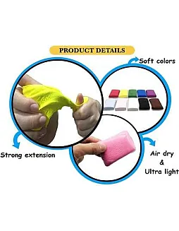 Pack of 36 Air Dry Clay, Colorful Children Soft Playing Clay with 3 Tools, Creative Art & Crafts Clay, Craft Materials for Decoration Items & for Improving Kids Skills