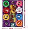5D PLAY DOUGH SET, 8 COLORS AND TOOLS, DIY ANIME PARTY SUPPLIES (SET OF 19)