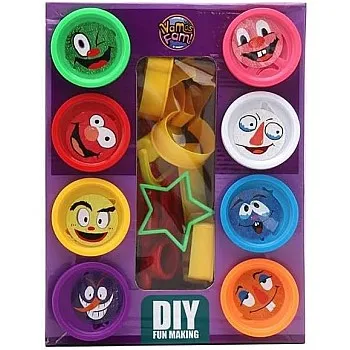 5D PLAY DOUGH SET, 8 COLORS AND TOOLS, DIY ANIME PARTY SUPPLIES (SET OF 19)