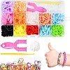 Mlife 600+ Loom Bands Set, Loops Rubber, Colourful Rubber Bands Kit for Bracelets, DIY Elastic Band Craft Box for DIY Children's Bracelets Necklace, Bracelet Making Kit for Beginners, Boys and Girls,