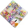 Next store 1000 Pcs Beads for Bracelets, Different Shapes with Pendant Kit, Elastic Strings for Jewelry Making, Bracelets Necklace Pendants, Gifts for Girls and Women, (25) Colors