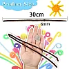 TOAOB THE ONE AND ONLY BABY 100pcs Pipe Cleaners Bulk Craft Supplies Brown Chenille Stems 6mm x 12 Inch Fuzzy Pipe Cleaners for DIY Art Crafts Decorations