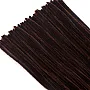 TOAOB THE ONE AND ONLY BABY 100pcs Pipe Cleaners Bulk Craft Supplies Brown Chenille Stems 6mm x 12 Inch Fuzzy Pipe Cleaners for DIY Art Crafts Decorations
