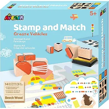 AVENIR Stamp & Match Create Vehicles