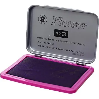 Flower Ink Stamp Pad -Purple