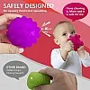 Mumoo Bear Baby Sensory Ball, Bath Water Toys Textured Squeeze Soft Balls Squeaks Baby Grasp Ball Great Variety Buddies BPA Free Developmental Newborn for Kids Babies Toddlers,(6 in 1 Kit)