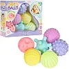 Next Store 6 Pcs Multicolor Soft Silicone Balls Set with Sound, Intelligence Development Toy for Kids - Colorful