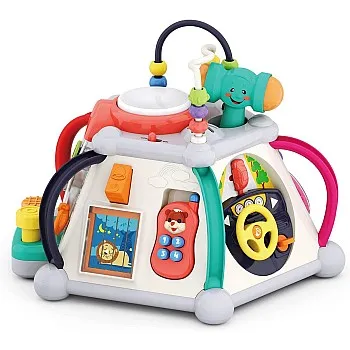 HOLA Baby Activity Cube Toys for Toddlers 1-3, Musical Light up Play Activity Center Baby Toys 12 18 24 36 Months, Educational Developmental Learning Toys Gifts for 1+ Year Old Girls Boys Kids Infants