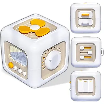 Montessori Toys for 1 Year Old, Travel Activities Busy Cube, Fine Motor Skills Toys for Toddlers 1-3, Developmental Educational Learning First Birthday Gifts, Baby Toys 12-18 Months