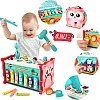 wakeInsa 8 in 1 Toddler Activity Cube,Toddler Montessori Toys,Fine Motor Skills Toys,Xylophone for Toddlers,Whack a Mole Game,Magnetic Fishing Game,Baby Learning Toy,Toddler Sensory Educational Toy