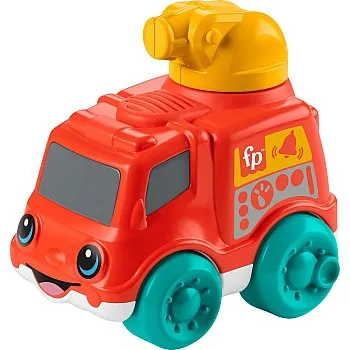 Mattel Fisher-Price Push-Along Toy Vehicles With Fine Motor Activities For Infants, Styles May Vary Fire Truck (HRP27)