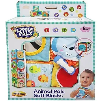 winfun Little Pals Animal Pals Soft Blocks with Sounds